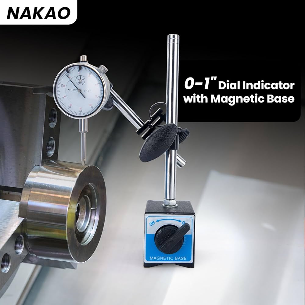 Dial Indicator with Magnetic Base and Point Precision