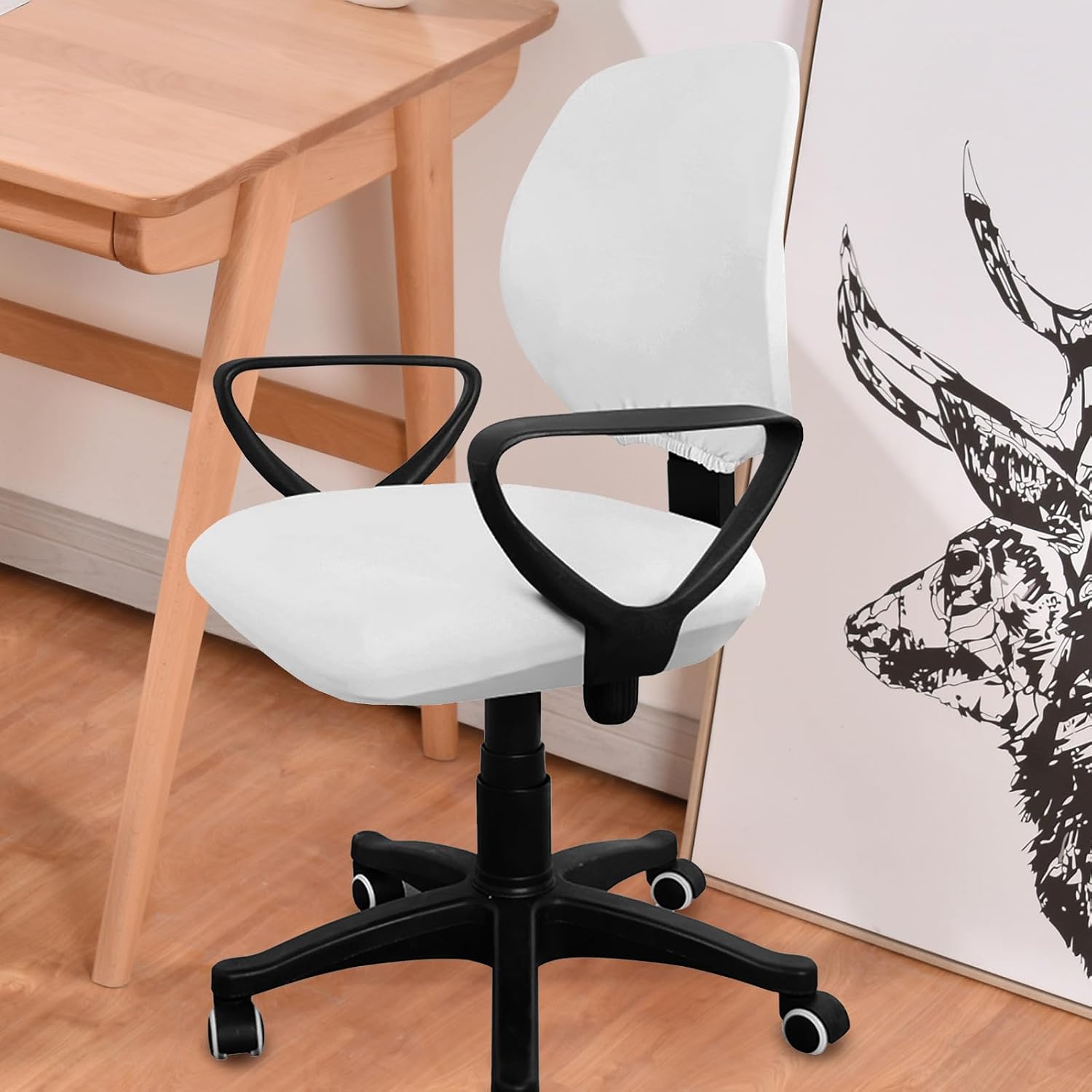 Stretchy Chair Cover Split Polyester Elastic Protector image 4