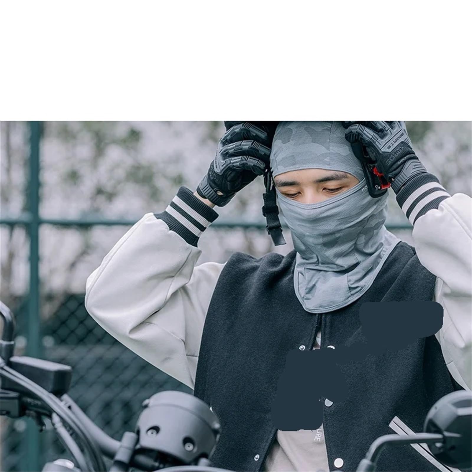 2 máscaras de esquí Protectoras for Ciclismo, Bufandas Transpirables for Exteriores y Motocicletas para Esquí Ciclismo