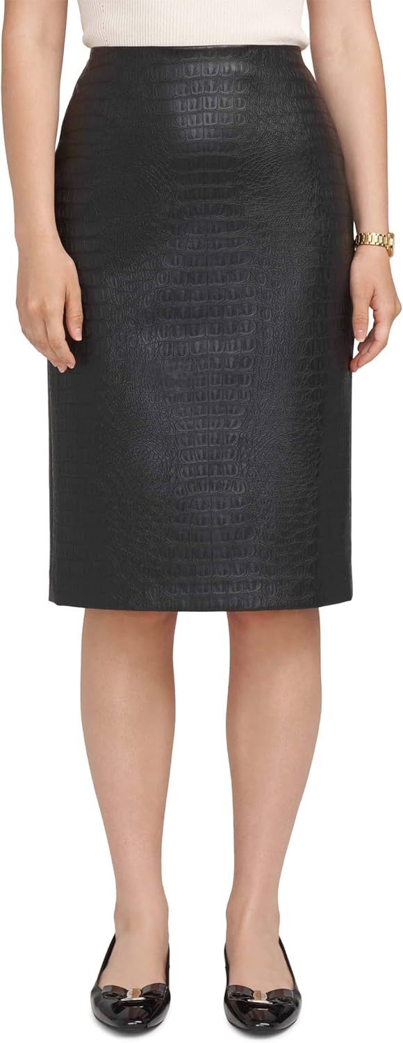 Women's Faux Leather Skirt Anne Black 4