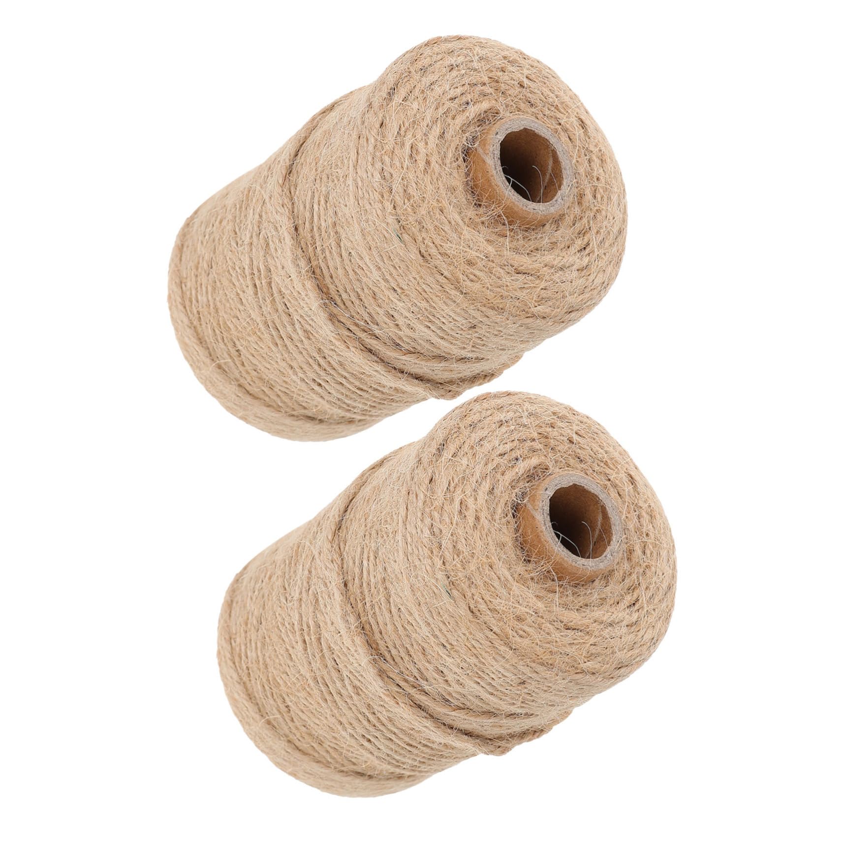 BESTonZON Corda in Canapa Naturale per Giardinaggio Artigianato e Confezionamento 2 Pezzi di Spago Juta Robusto e Versatile per Fai da Te Decorazioni