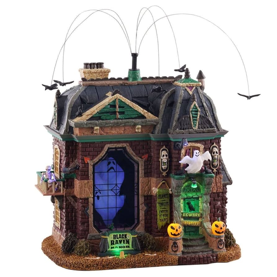 Amazon.com: Lemax Black Raven Manor, with 4.5V Adaptor