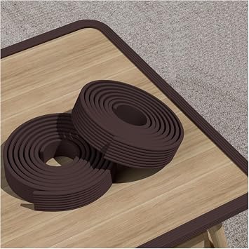 Wall Corner Protector,Foam Edge Protectors,Table Edge Corner Protector Padding,Brown,5m
