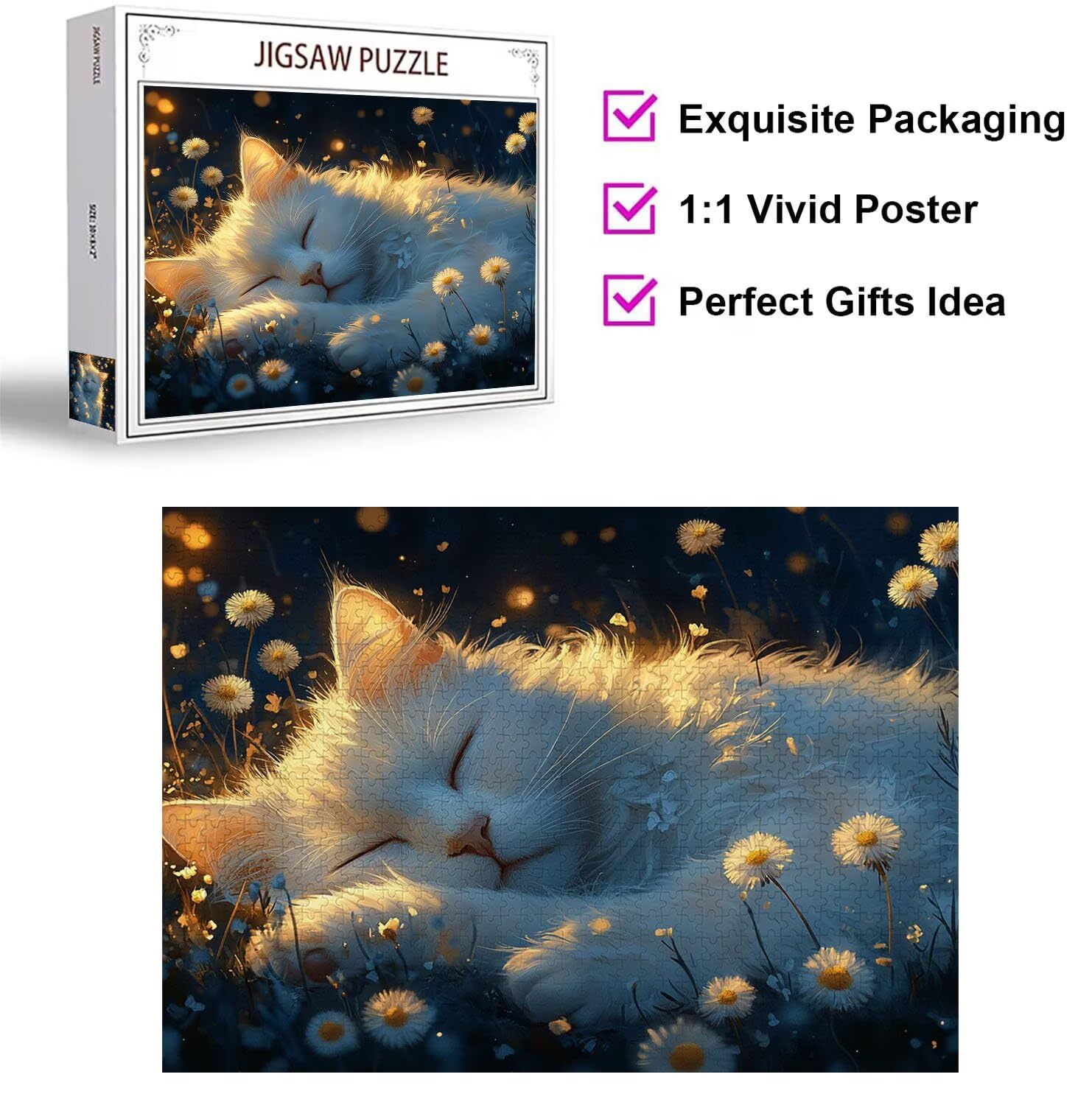 Puzzle 4000 Teile Katzen Herausforderndes Klassische Puzzles, n-516