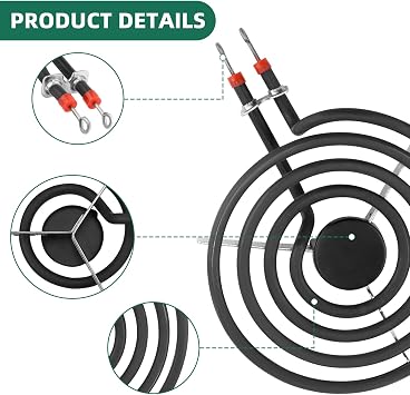 Electric Stove Burner Drip Pans and Electric Stove Burner by MIFLUS