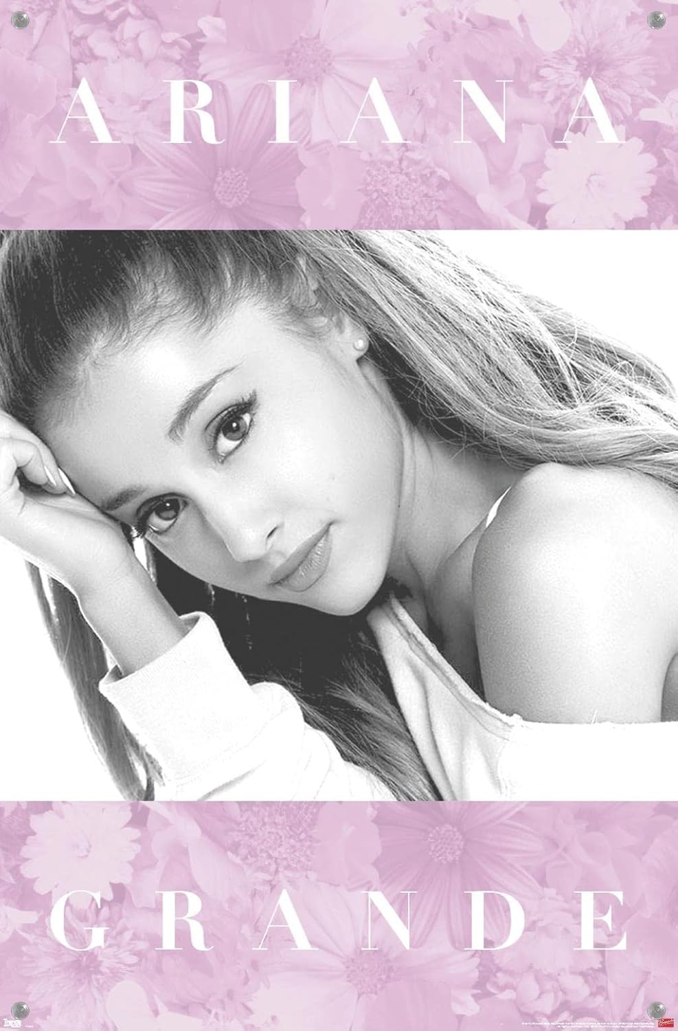 Trends International - Floral Ariana Grande Wall Poster with Push Pins