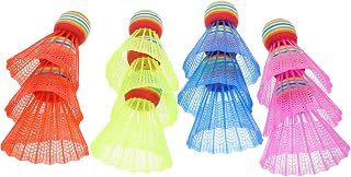 Milisten 12pcs Beginner-Friendly Badminton Balls Plastic Shuttlecocks Boys and Girls Badminton for Play
