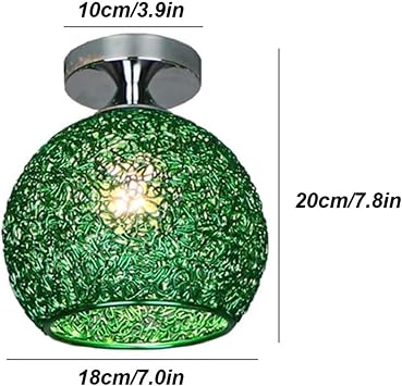 Modern Spherical Ceiling Light Flush Mount Lamp for Living Room, Bedroom, Kitchen, Corridor & Restaurant