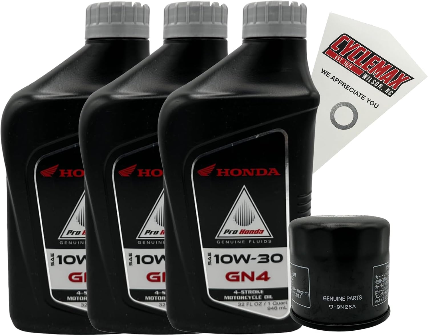 Cyclemax Oil Change Kit compatible with 1998-2023 Honda VT750 Shadow