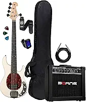 Contrabaixo Tagima Tbm-5 5 Cordas Olympic White + Capa Luxo