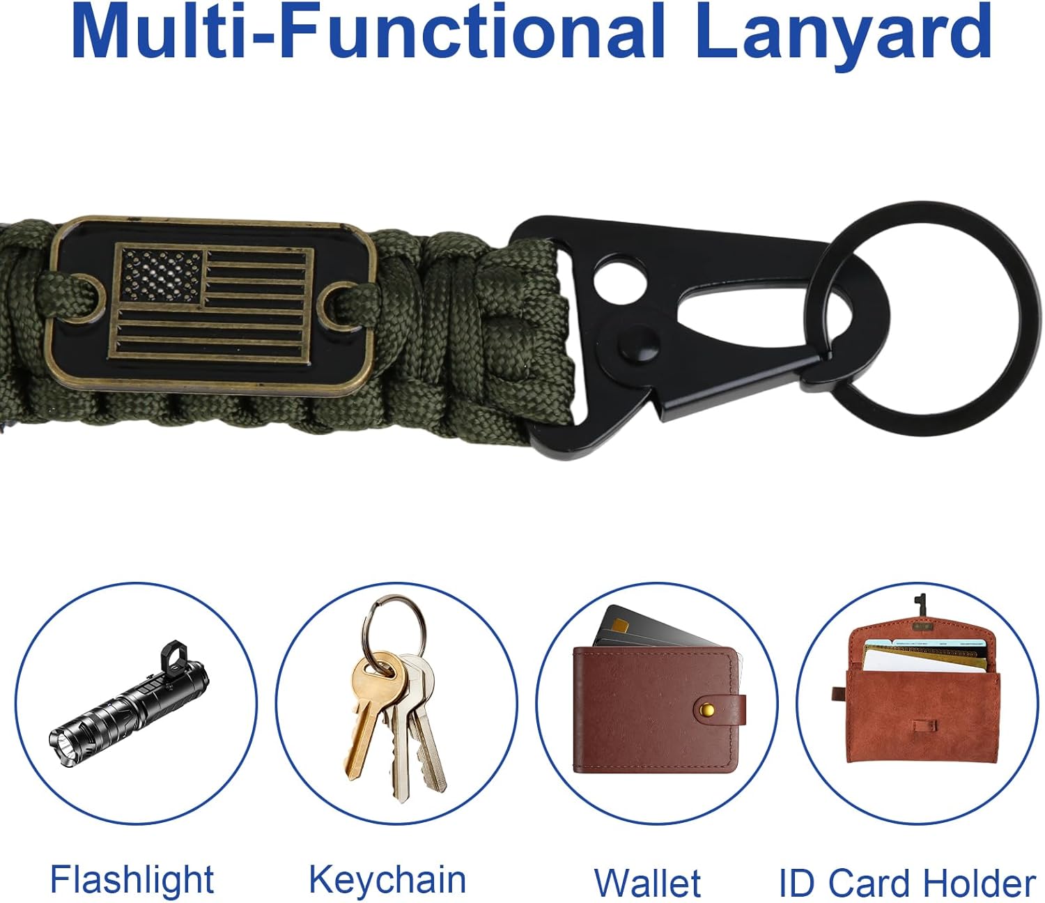 Condition photo showing New/Like New for Heavy Duty Braided Paracord Layard Keychain