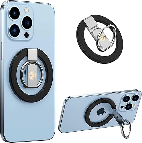 Soporte magnético ajustable para el dedo, soporte plegable antideslizante para anillo de dedo, soporte para teléfono, ligero, delgado, duradero,