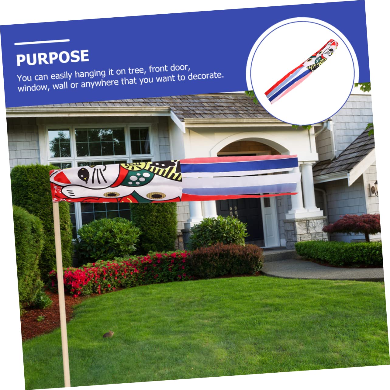 TOYANDONA 5 Stück Garten Windsock Outdoor Hängen Saisonal Veranda Dekorationen Japanisches Katzendekor Outdoor- Säulenwindsack Windsäcke Draußen Katzenschmuck Im Freien