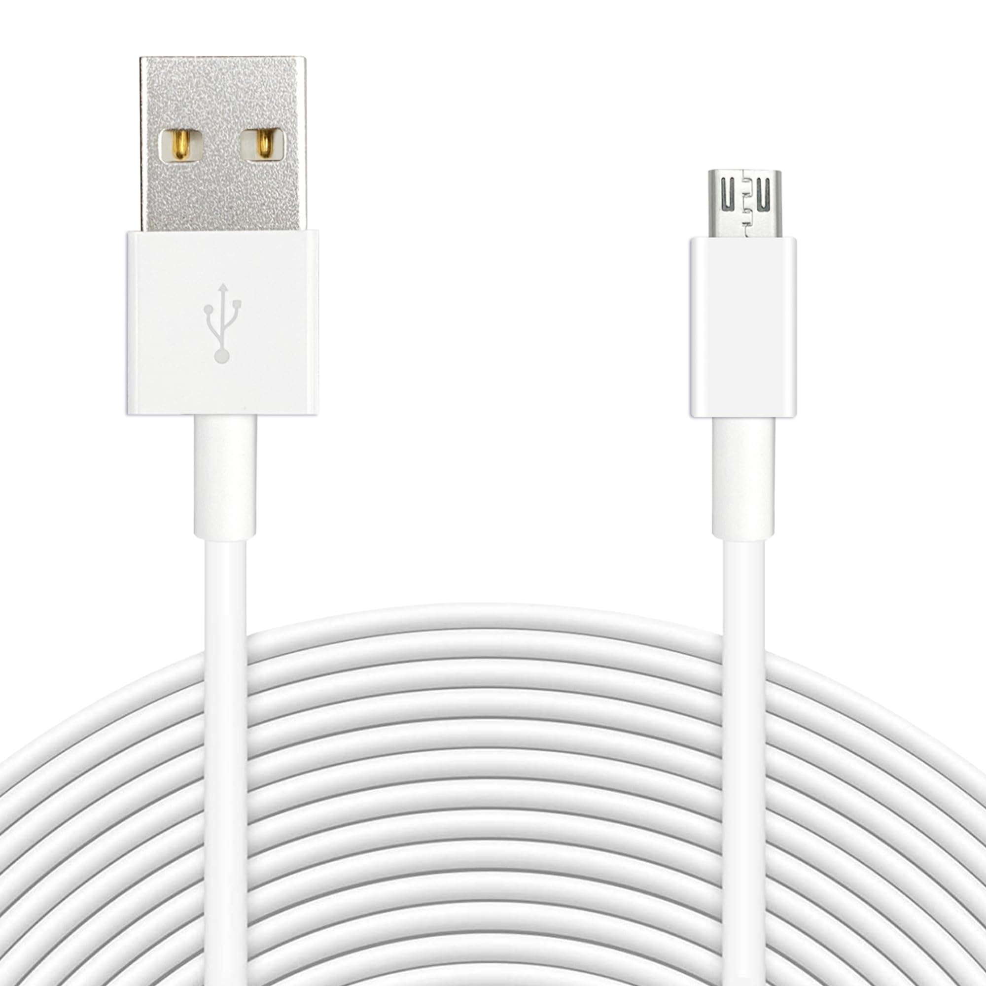 33ft 10M Power Extension Cable for Wyze Cam, YI Camera, Nest Cam, Blink, Netvue, Kasa Cam, Cloud Camera, Furbo Dog, Arlo Q, USB to Micro USB Extension Charging and Data Sync Cord