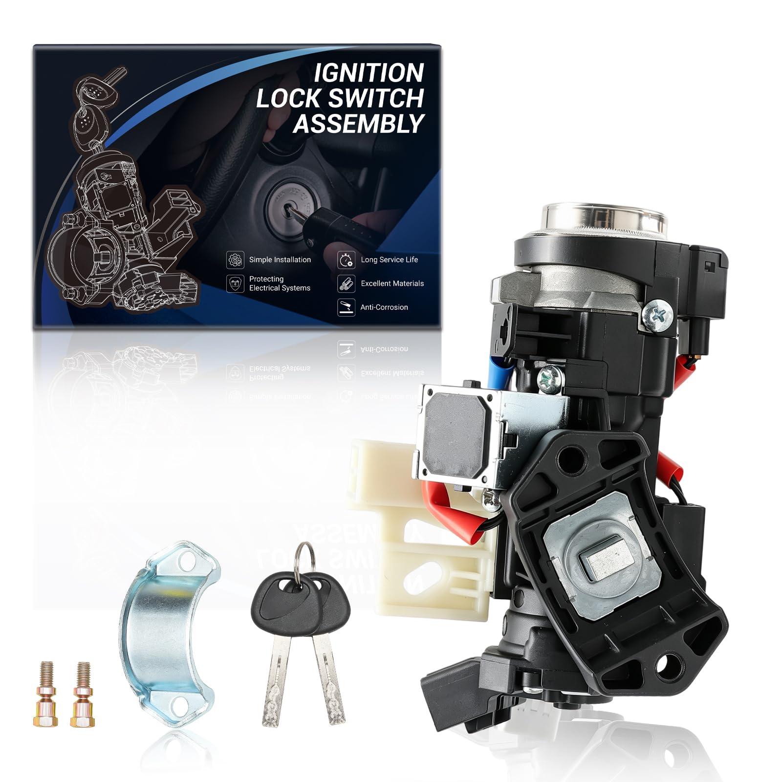 Amazon.com: Ignition Lock Cylinder & Housing with 2 Keys for 2015