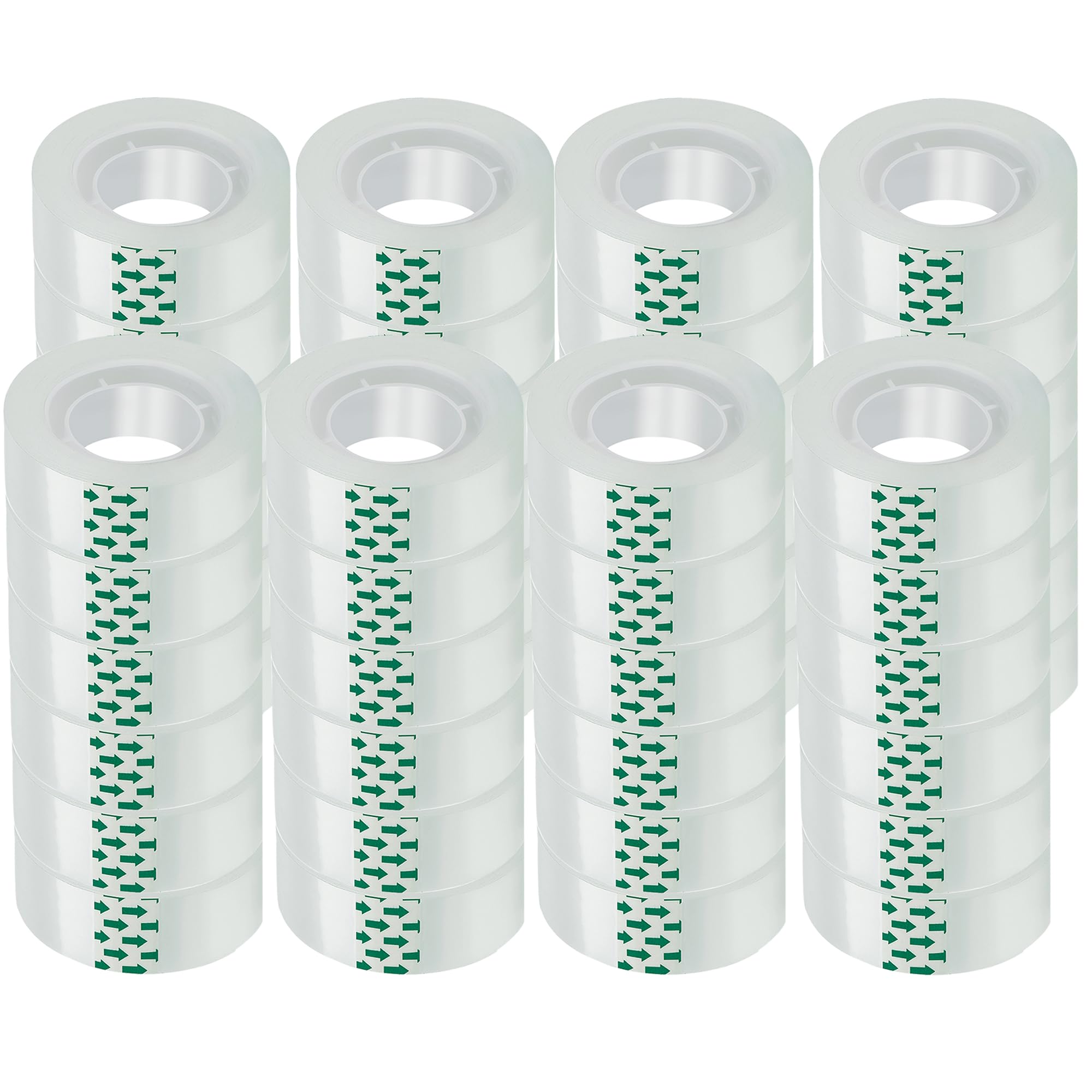 48 rollos de cinta transparente de repuesto, 1 rollo de cada rollo Corel de 3/4 x 900 pulgadas para escuela, oficina, hogar