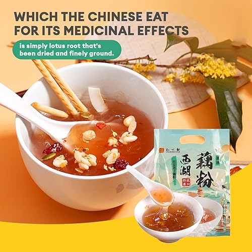Miniatura 3 de BESTORE Polvo de raíz de loto dulce con Osmanthus y semillas de loto Desayuno 5.29 oz