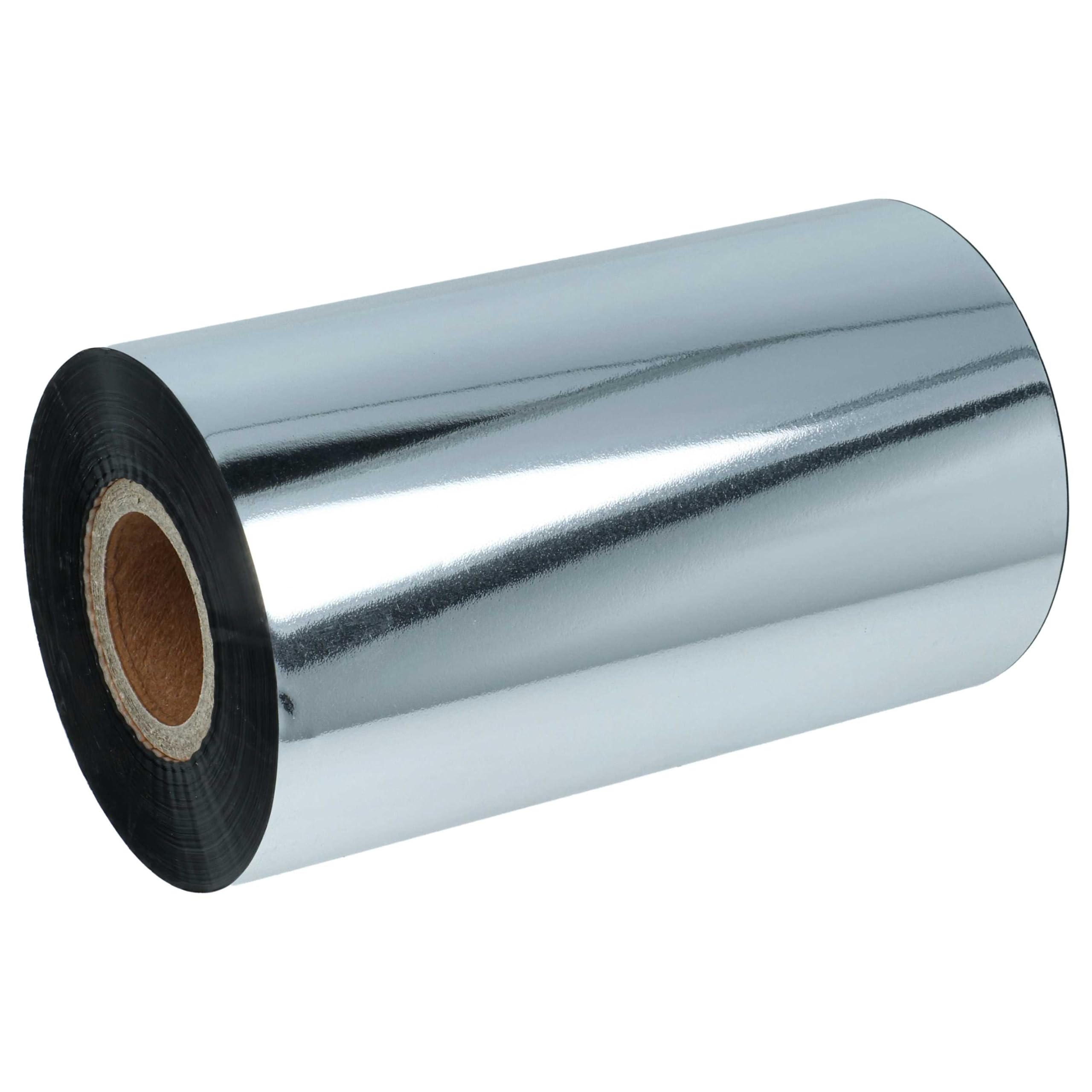 vhbw 10x Thermotransfer-Band kompatibel mit Citizen CL-S703 | CL-S700R Drucker Etikettendrucker, Wischfest, 110 mm x 300 m, Wachs Harz Schwarz