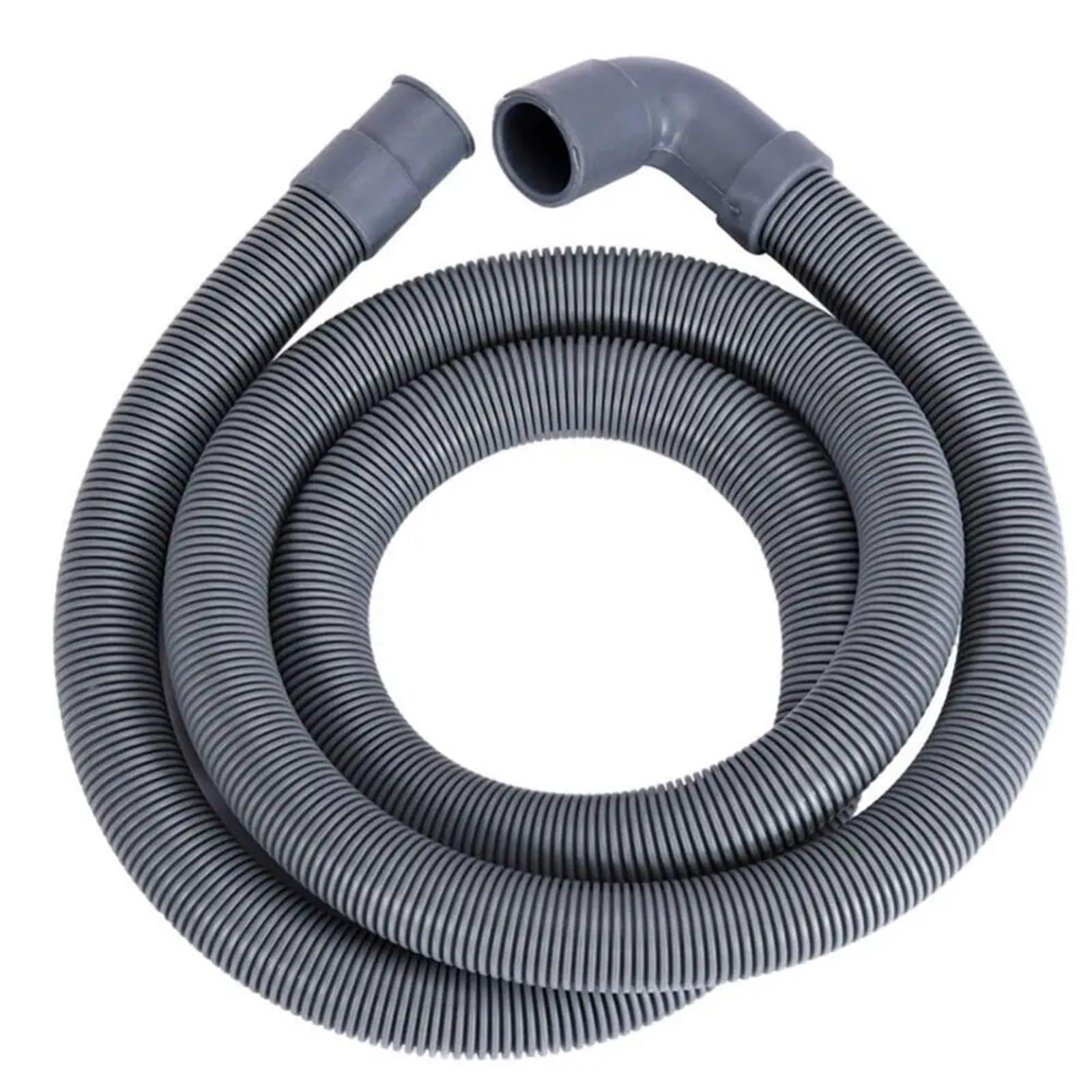 Rrypbovg 1M Washing Machine Drain Hose Elbow Washing Machine Water Pipe Fittings Corrugated Hose Drain Hose Sewer Pipe Elbow Extension Pipe