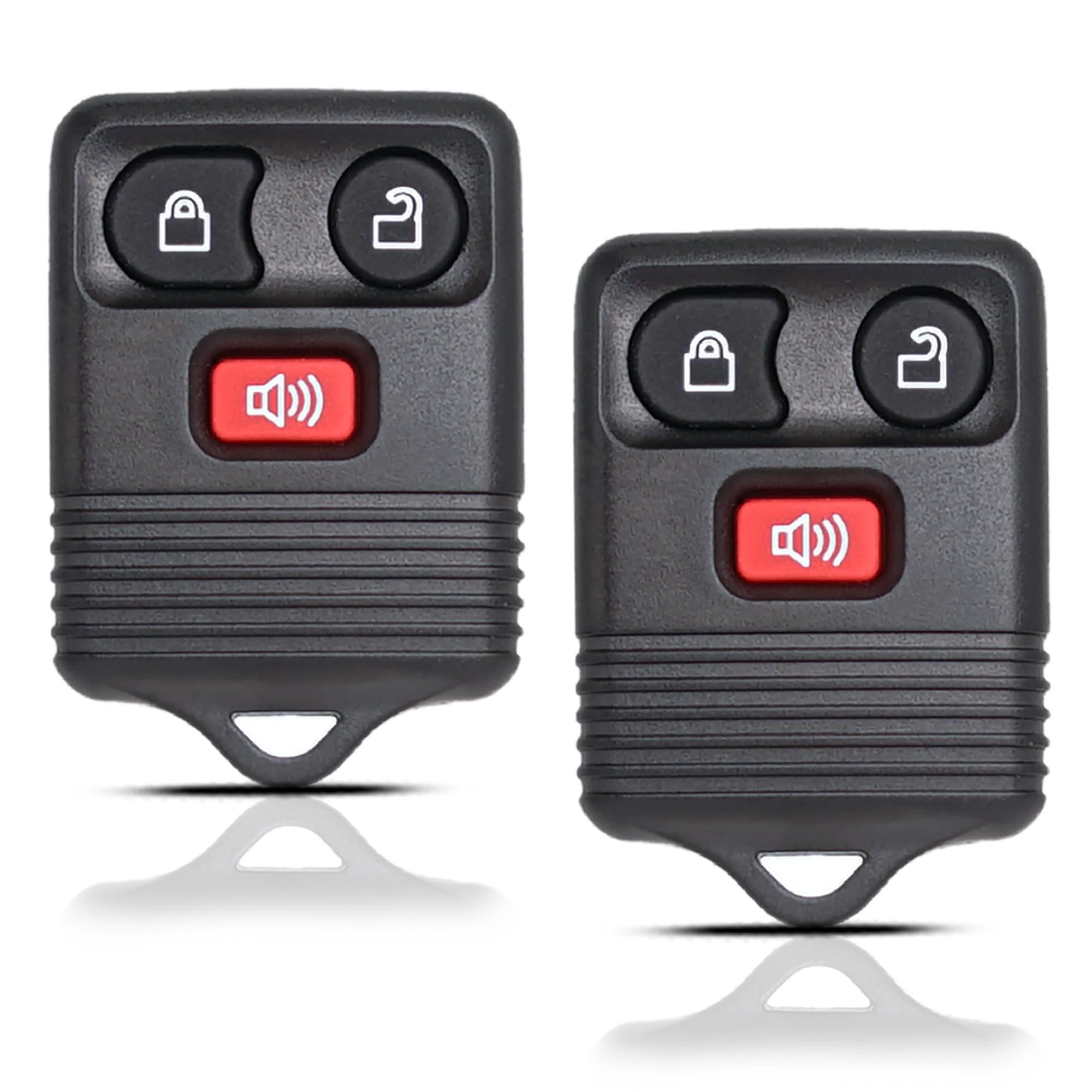 2PC Remote Control Key Fob Keyless Entry Fits for Ford F150 F250 F350 Explorer Expedition 1998-2016 / Ranger Escape Edge E150 Freestar/Lincoln Navigator Mercury M-azda Part NB: CWTWB1U345 3 Button