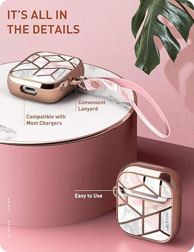 Miniatura 8 de i-Blason Cosmo - Funda diseñada para AirPods y soporte para teléfono celular