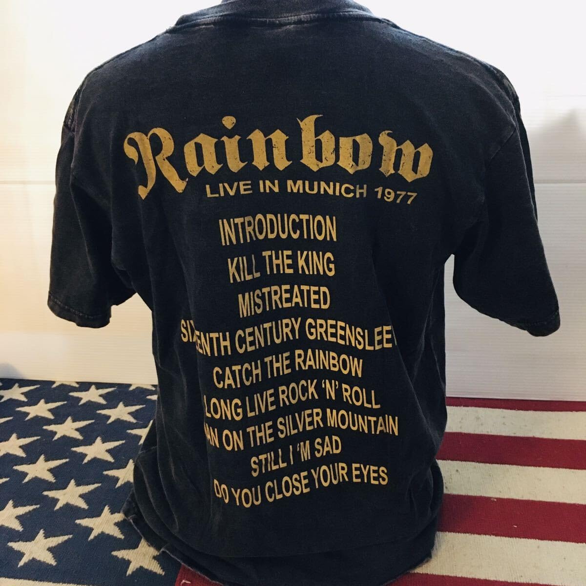 Amazon.co.jp: レインボー リッチーブラックモア L バンドTシャツ