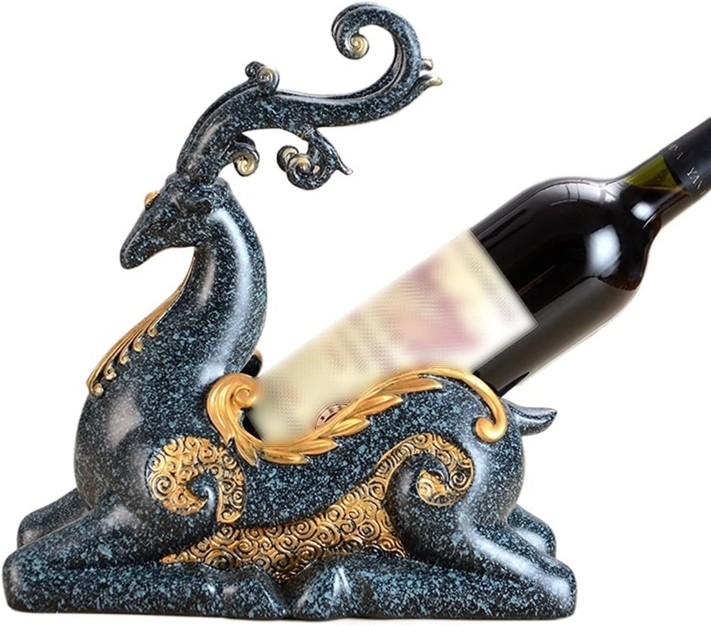 Wine Rack Wine Bottle Holder Decorative Wine Holder Stand Great Wine Gifts Wine Lovers Gifts Novelty Wine Holder Table Top Decor Decorative Wine Bottle Holder (Color : B)