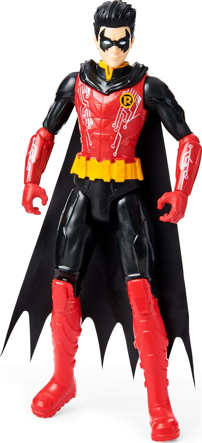 DC Comics Batman 12-inch Robin Action Figure (Red/Black Suit), Kids Toys for Boys Aged 3 and up, 12 inch - Image 3