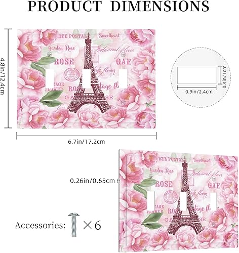 Miniatura 325 de Vista de ventana, isla tropical, playa, palmeras, cielo soleado, cubierta de interruptor de luz de palanca individual, placa decorativa de pared