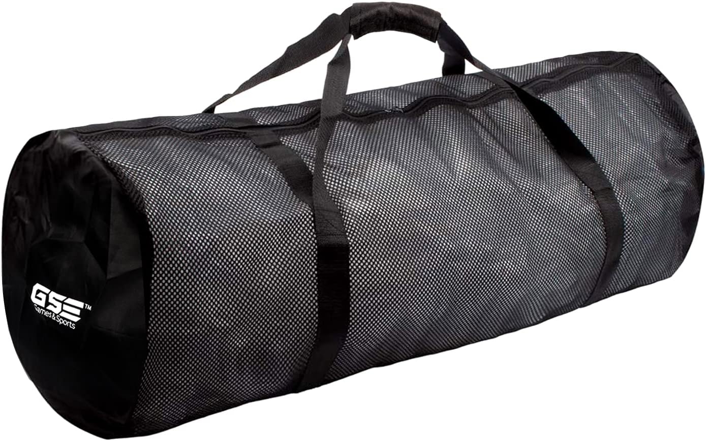Large Heavy Duty Mesh Sports Equipment Duffle Bag, Dry Bag, Scuba Bag with Zipper for Diving Equipment for Gym Gear, Sports Balls, Scuba Gear, Snorkeling, Diving, Rafting, Water Sports : Everything Else