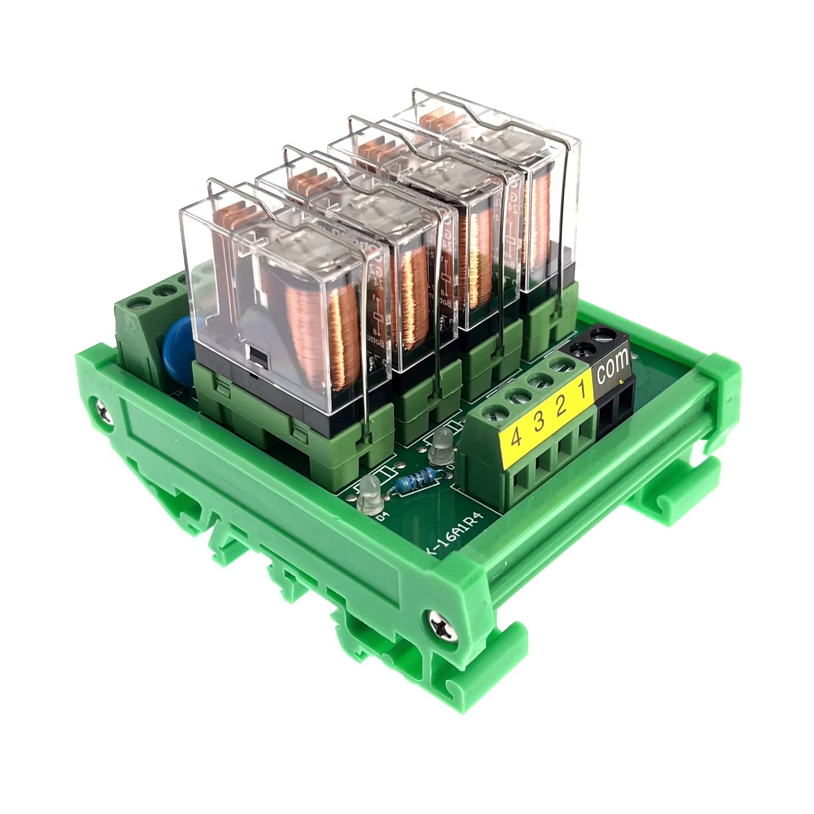 Snapklik.com : ANMBEST 12 Channel AC/DC 24V Rail Mount Relay Interface ...