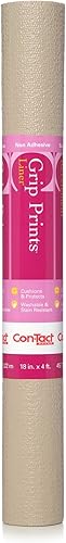 Vista 41 de Con-Tact Brand Grip Prints - Forro antideslizante duradero y no adhesivo para estantes y cajones, 18 x 4 pies, granito beige