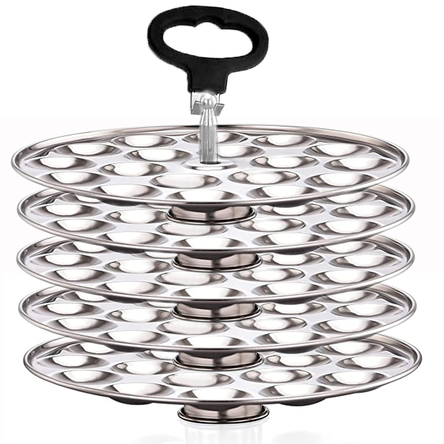 Missippi Stainless Steel Mini Idli Plate/Mini Idli stand with Idli stand Lifter - Fits in all Idli cooker & Idli maker (5 Plate Stand) (B0CVHDHDRG) Amazon Price History, Amazon Price Tracker