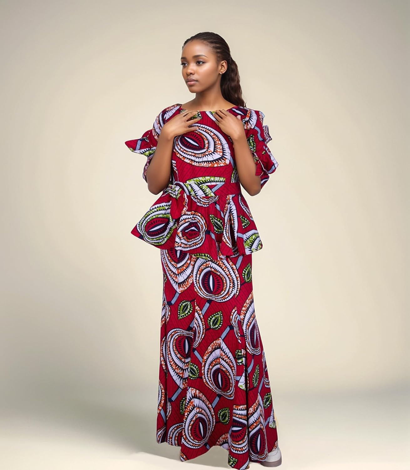BintaRealWax African Dress for Women 2 Piece Traditional Beautiful Print Ankara Dashiki for Party Work Evening Dress - Image 2