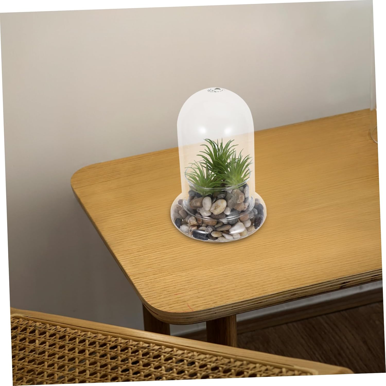 2pcs Micro Landscape Glass Bottle Terrarium Miniature Decoration for Home Tabletop and Garden Decor Durable Craftsmanship with Hole for DIY Moss and Plants