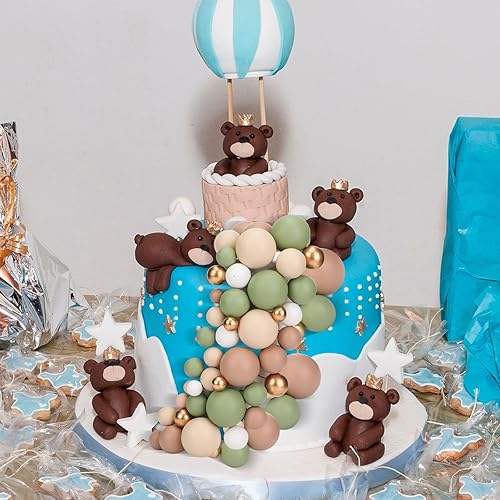 Miniatura 5 de Tondiamo 108 bolas para decoración de tartas, mini globos, decoración de cupcakes, decoración de espuma para tartas, decoración para bodas,