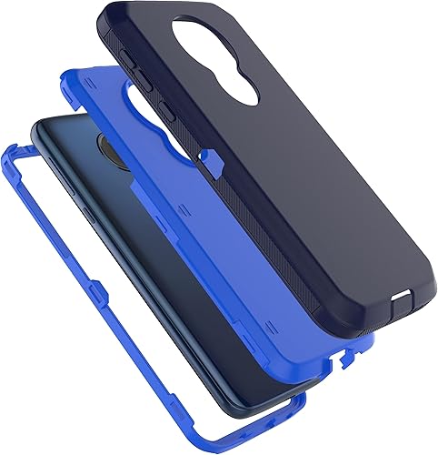 Miniatura 2 de Funda para Moto G7 Power, Motorola G7 SupraMoto G7 Optimo Maxx XT1955DL, protección contra caídas agarre de cuerpo completo a prueba de golpes,