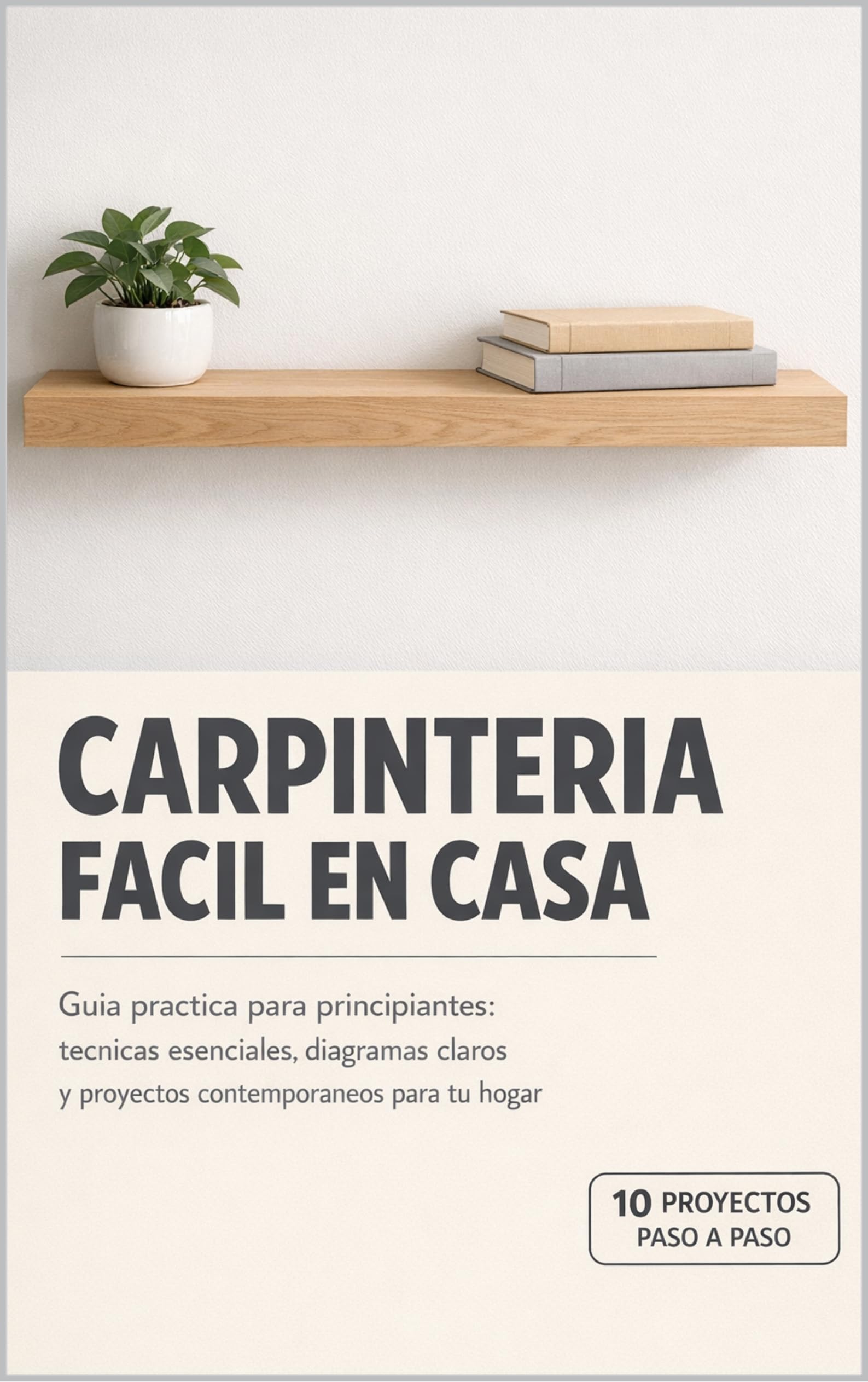 CARPINTERIA FACIL EN CASA: Guía practica para principiantes: técnicas esenciales, diagramas claros y proyectos contemporáneos para tu hogar