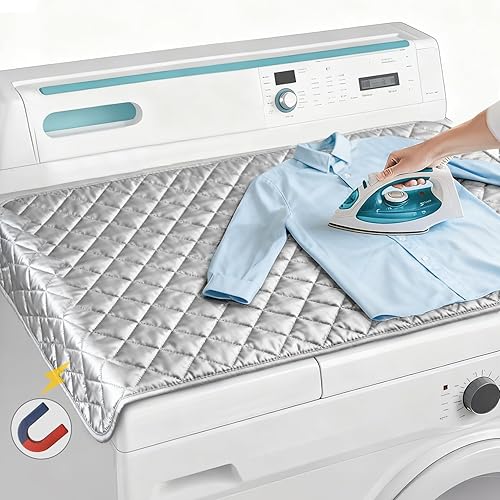 Sukh 1 manta magnética para planchar, plegable, portátil, resistente al calor, portátil, de doble cara, para viajes, oficina, dormitorio de