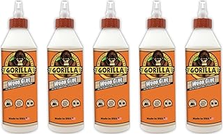 Wood Glue, 18 ounce Bottle, (Pack of 5)