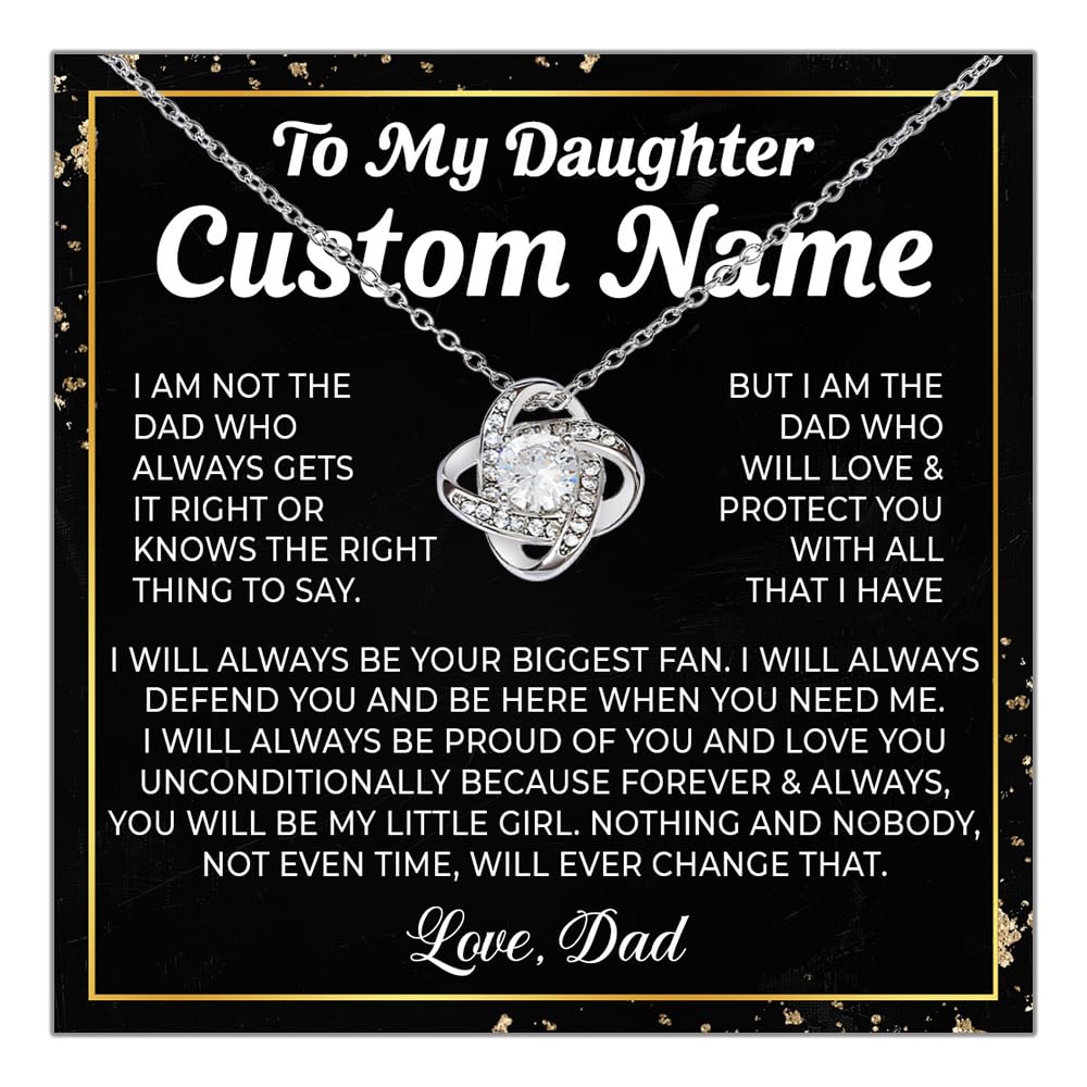 Xukaenus Daughter Gift From Dad, Daughters Necklace From Dad, Daughter Necklaces From Daddy, Father Daughters Birthday Gifts, Christmas Gifts To Her