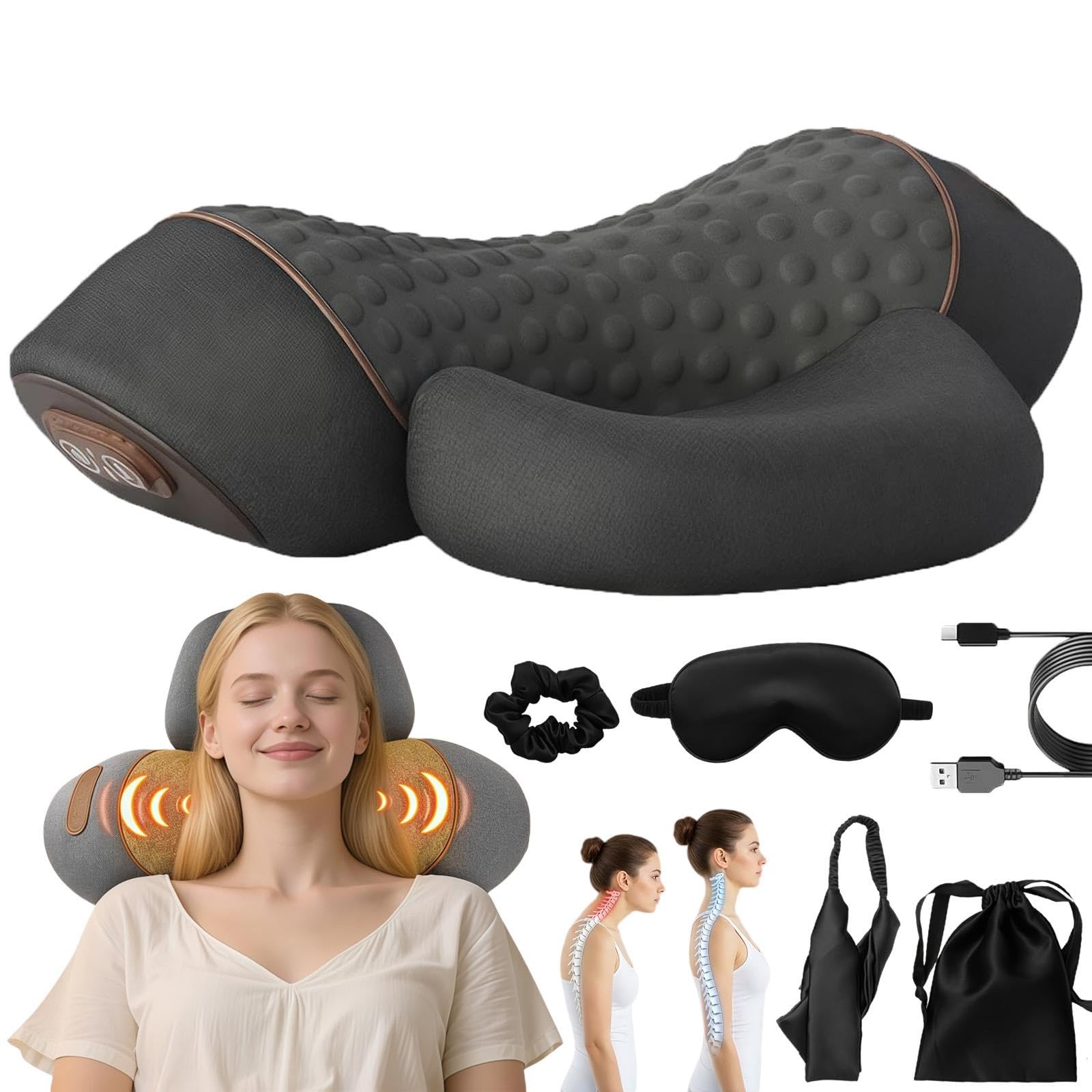 Physiorest 3in1 Massagekissen - Revitool Physiorest 3in1 Nackenmassagegerät