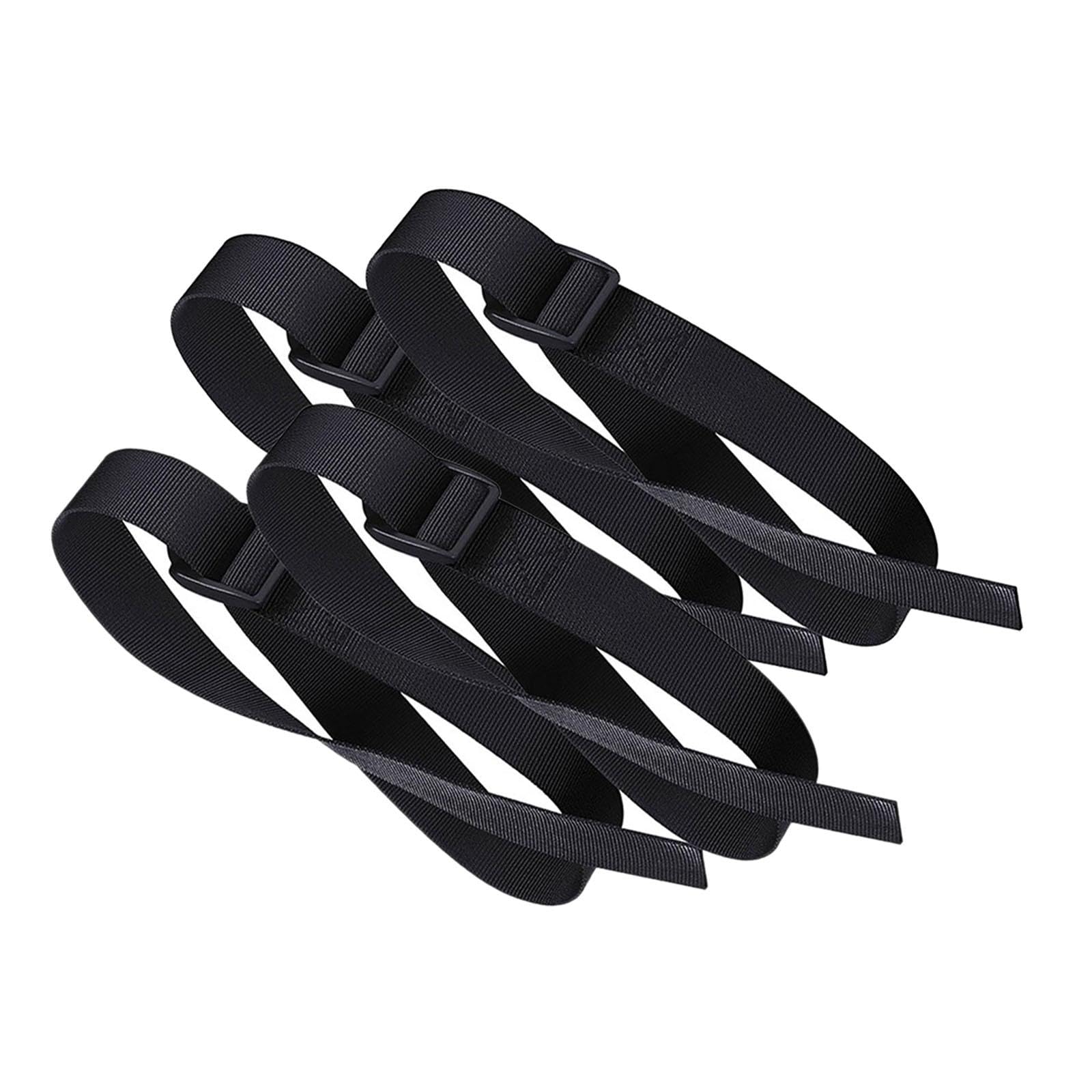 Rowing Machine Foot Straps Belts for Home Gym Sports 30 inch Black 4pcs-image-13