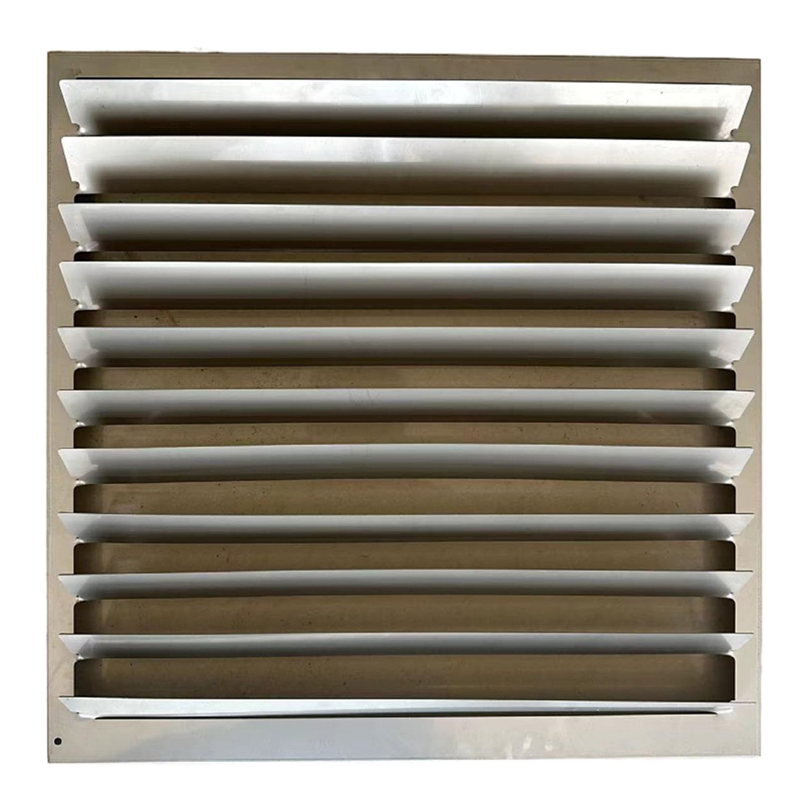 Copertura per unità AC, deflettore per condizionatore d'aria, griglia di protezione in acciaio inox per compressore esterno condensatore – Schermo di recinzione guida vento
