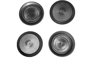 1 Inch Flush Mount Black Plastic Body and Sheet Metal Hole Plug