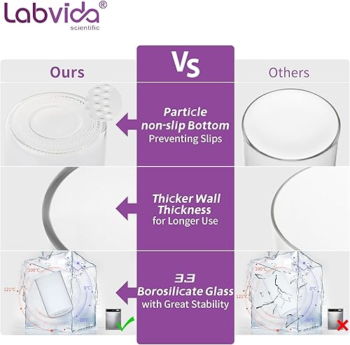 Miniatura 3 de Labvida Tarro de vidrio con tapa de madera de pino, tarros de almacenamiento decorativos y recipientes para encimera de cocina, 14.9oz36.5oz-22