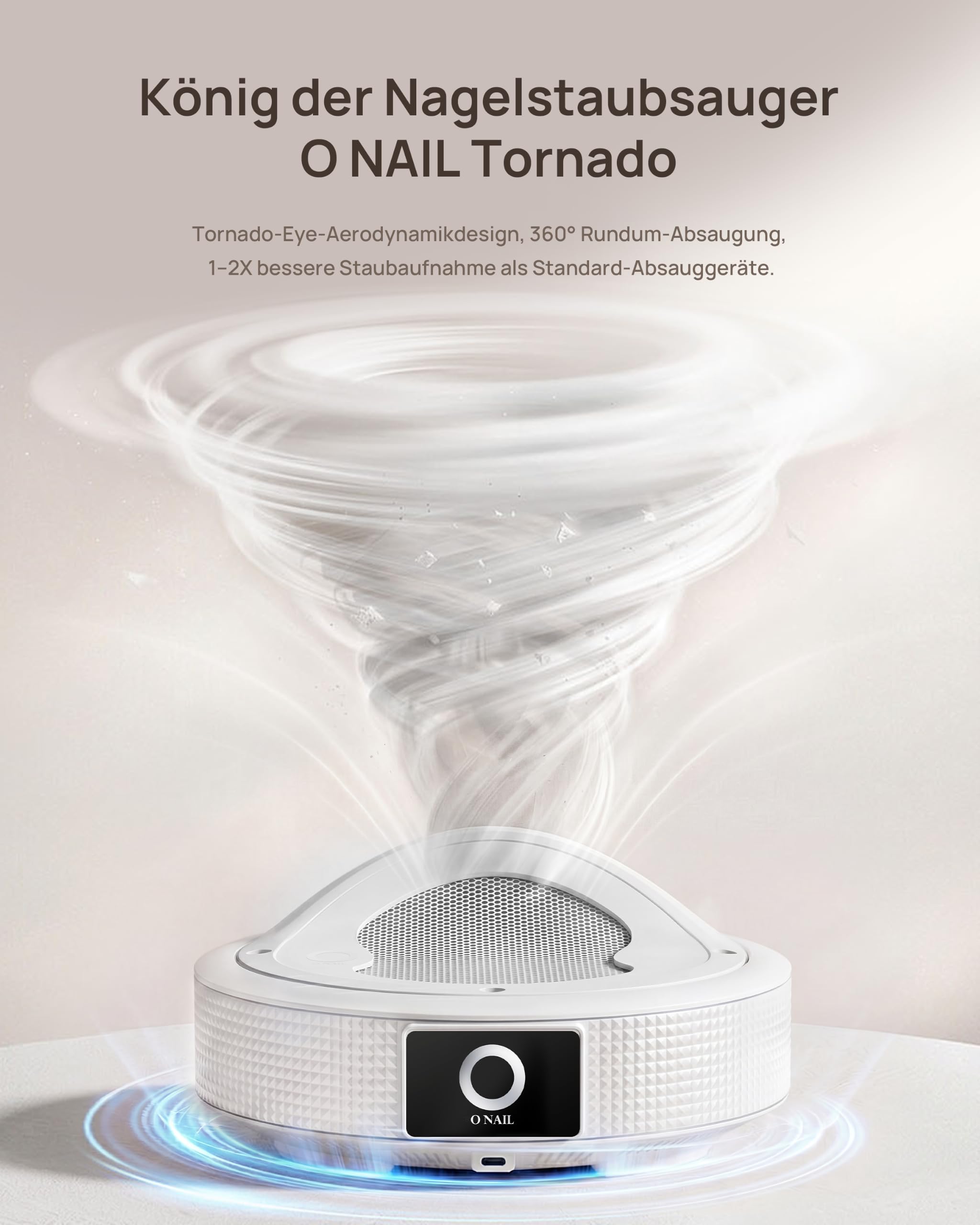 Professioneller Nagelstaubsauger für Maniküre - O NAIL Staubabsaugung mit Filter für Gel, Acryl und Nagelstudio