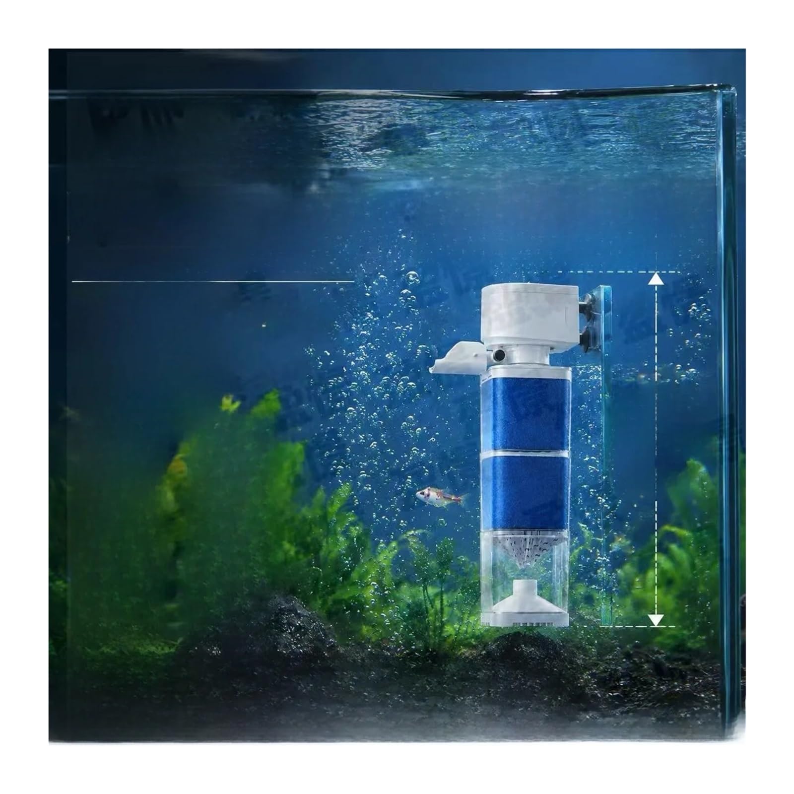 Aquarium-Innenfilter, 25 W, eingebauter Aquariumfilter, Sauerstoffgeber, Wellenmacher, Wasserreiniger, Zirkulationspumpe, WC-Sauggerät, Kunststoff, Aquarium-Ausrüstung