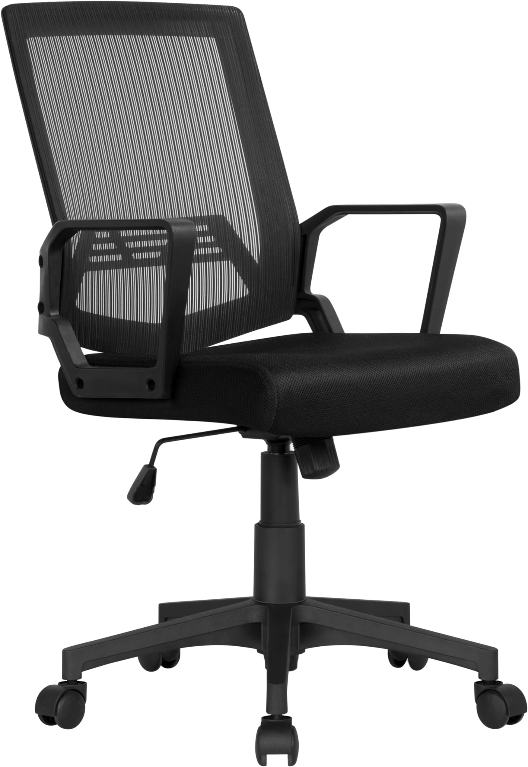 Yaheetech Executive Office Chair Adjustable Swivel Computer Chair Comfy Mesh Desk Chair with Lumbar Back Support and Arms on Wheels for Manager Work or Students Study