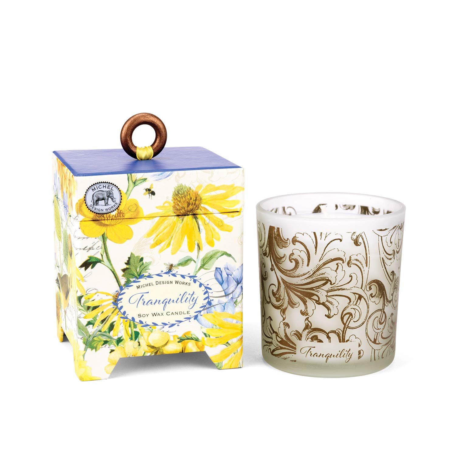 Michel Design Works Gift Boxed Soy Wax Candle, 6.5-Ounce, Tranquility